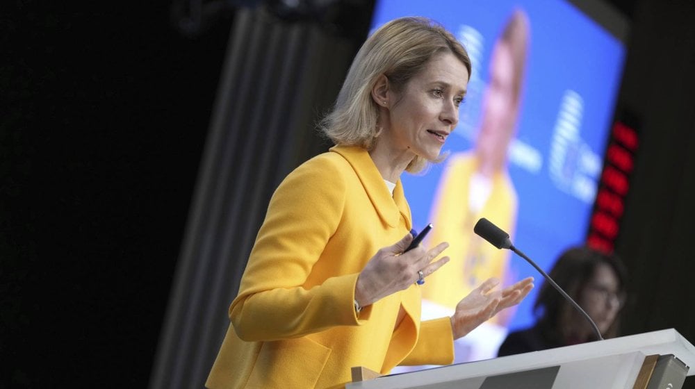 Kalas: Srbija je jedini kandidat za članstvo u EU koji se nije usaglasio sa odlukom o uvođenju dodatnih sankcija Belorusiji 1 EU će pokušati da se dogovori o novoj vojnoj pomoći Ukrajini početkom marta, Kaja Kalas